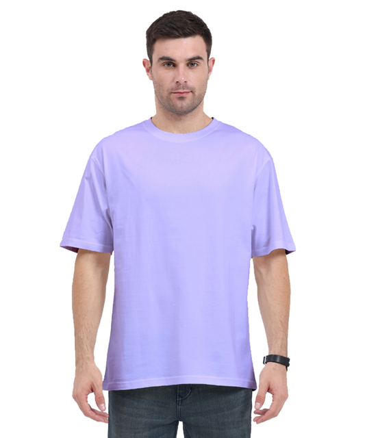 Solid Lavender Oversized T-Shirt.