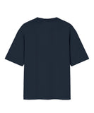Solid Navy Blue Oversized T-Shirt.