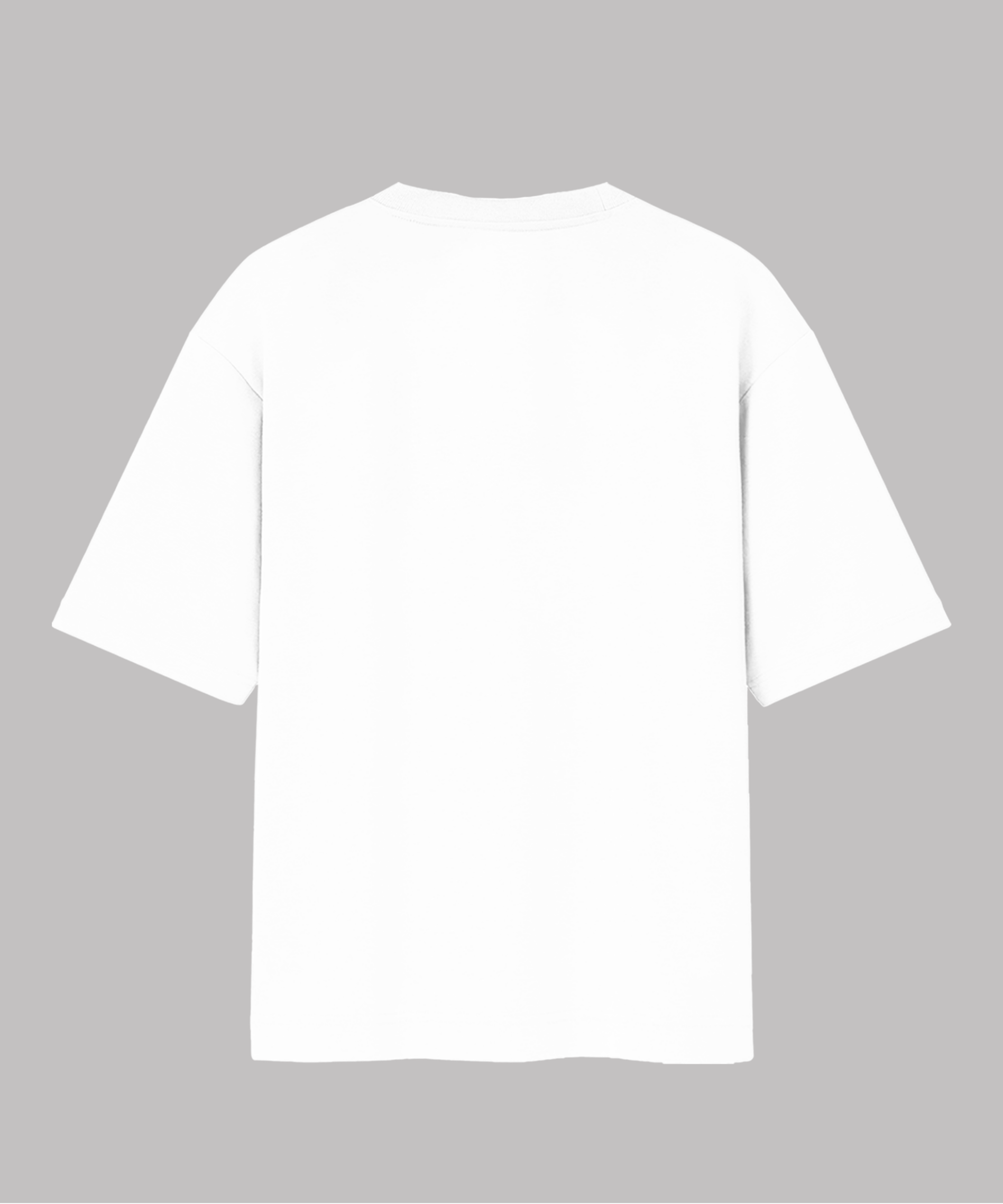 Solid White Oversized T-Shirt.
