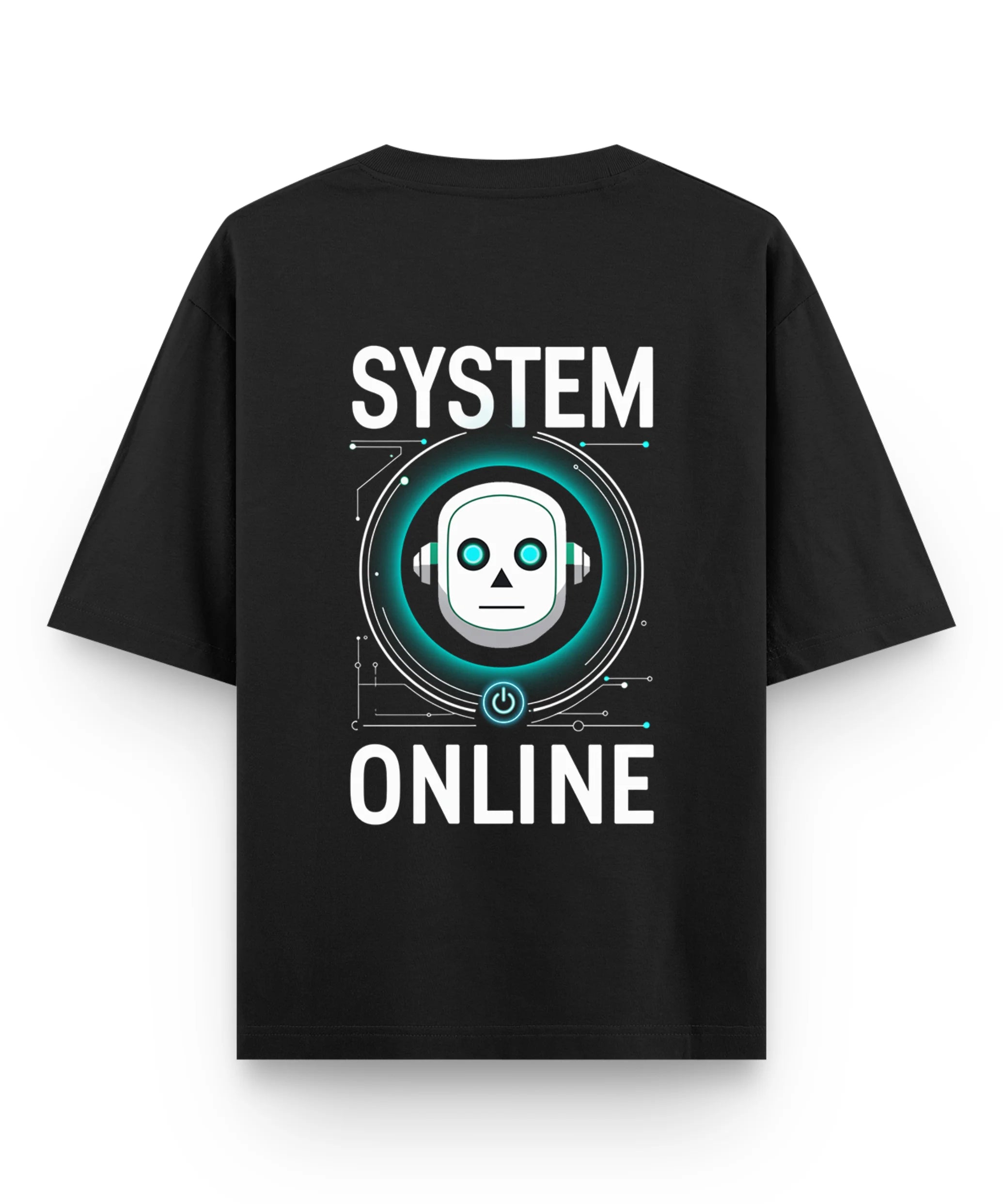 System Online AI Bot Oversized T-Shirt.