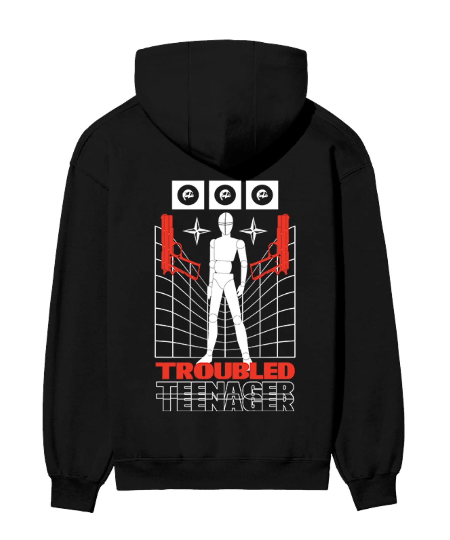 Troubled Teenager Graphic Hoodie.