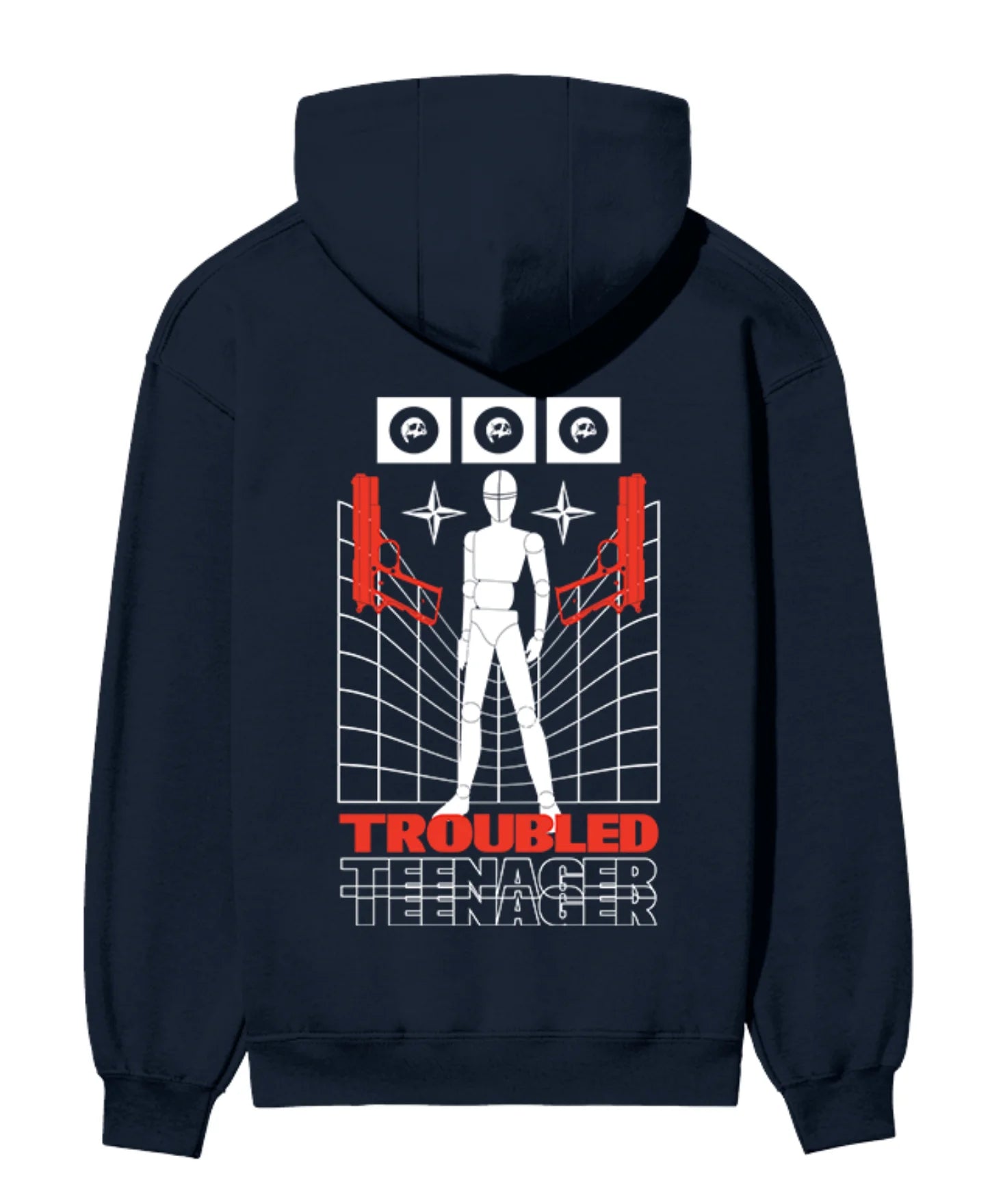 Troubled Teenager Graphic Hoodie.